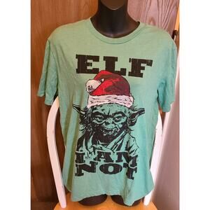 Yoda Santa Christmas t shirt tee Elf I Am Not  S